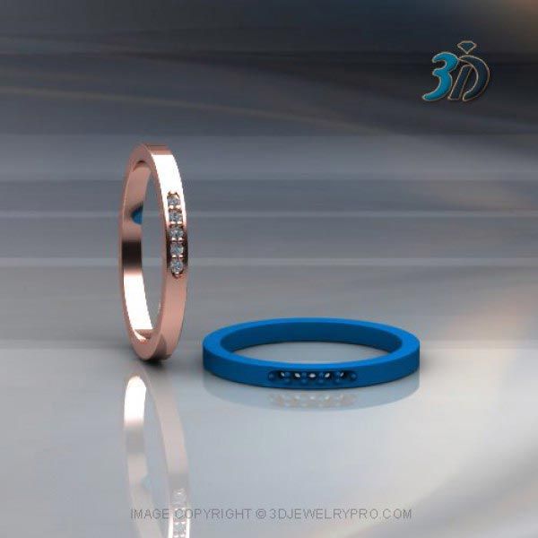 Eternity Ring 3D Model Print File With Beat Bright Set