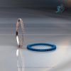 3D printable eternity ring wax model with shared prong presetting