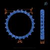 CAD design for eternity 3D ring model