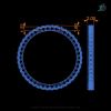 Specification for eternity 3D ring model CAD with beat-bright presetting