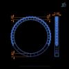 CAD Jewellery Design For Eternity Ring Model
