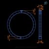 CAD model printing file specification for eternity ring with diamond fishtail setting
