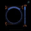 CAD file for printable eternity ring model with shared prong