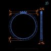 Printable jewelry cad model file for eternity ring with shared prongs