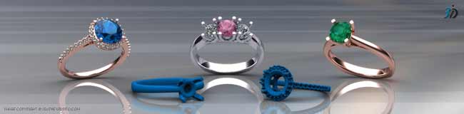 Jewelry Engagement Ring CAD Models Sale