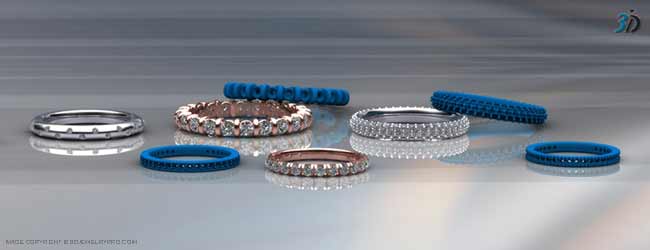 Eternity  Jewelry Rings 3D CAD Models